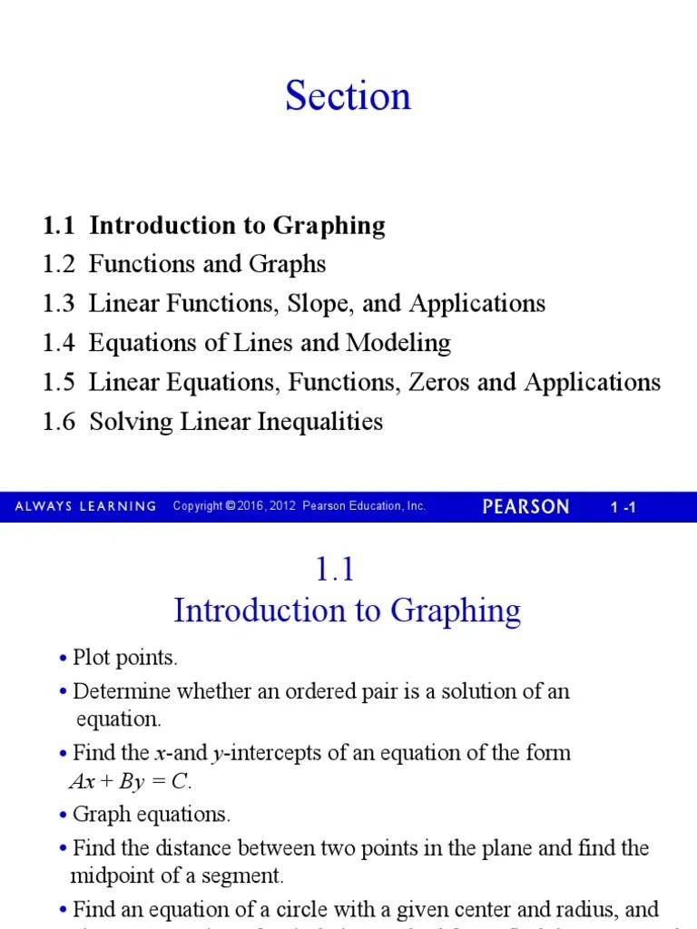 College Algebra 1.1 Introduction To Graphing | PDF | Equations | Space