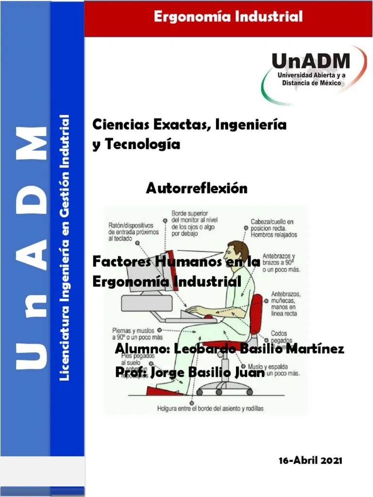 Ergonomia | PDF | Factores Humanos Y Ergonomía | Seguridad Y Salud Ocupacional