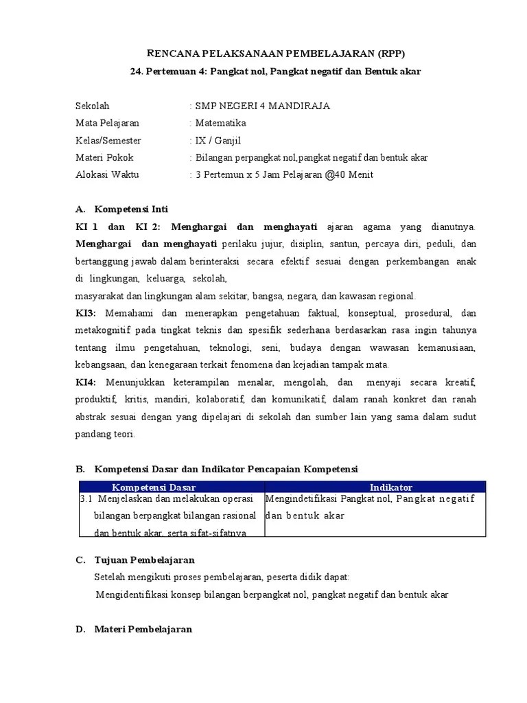 Pertemuan 4 Pangkat Nol | PDF