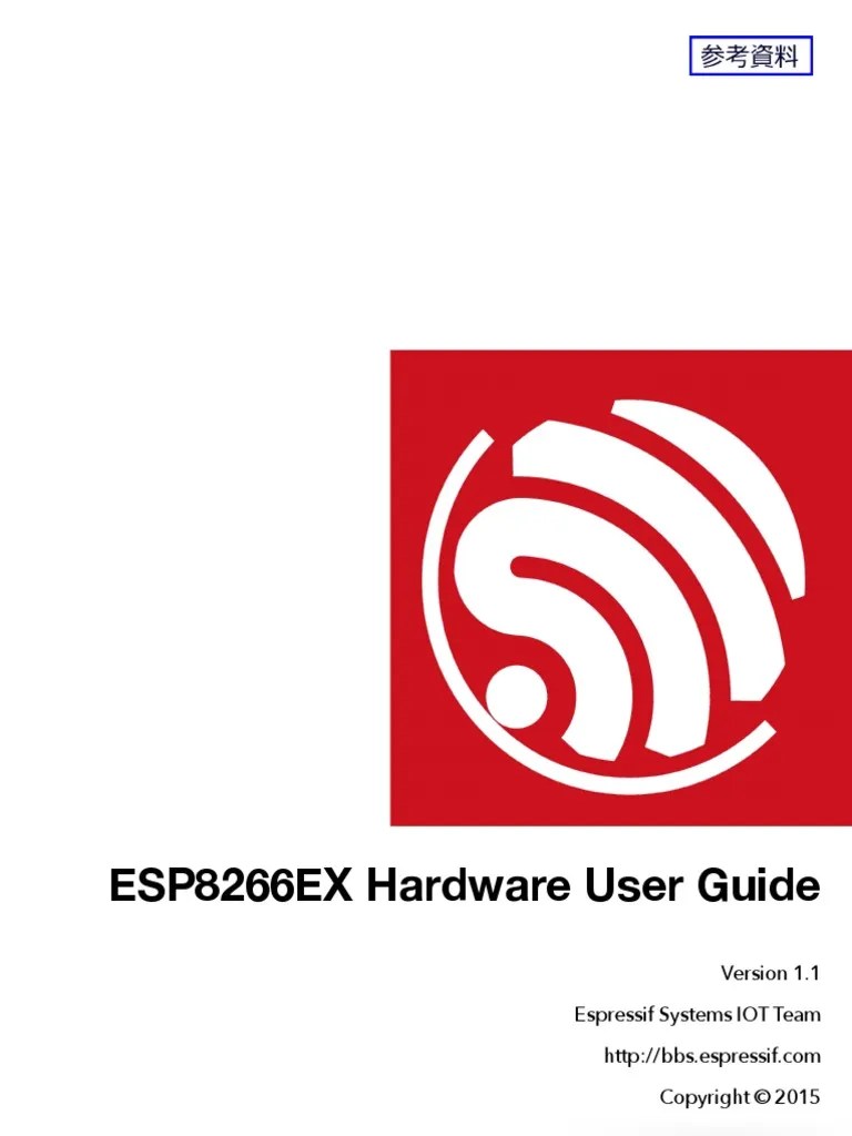 ESP8266EX Hardware User Guide: Espressif Systems IOT Team | PDF ...