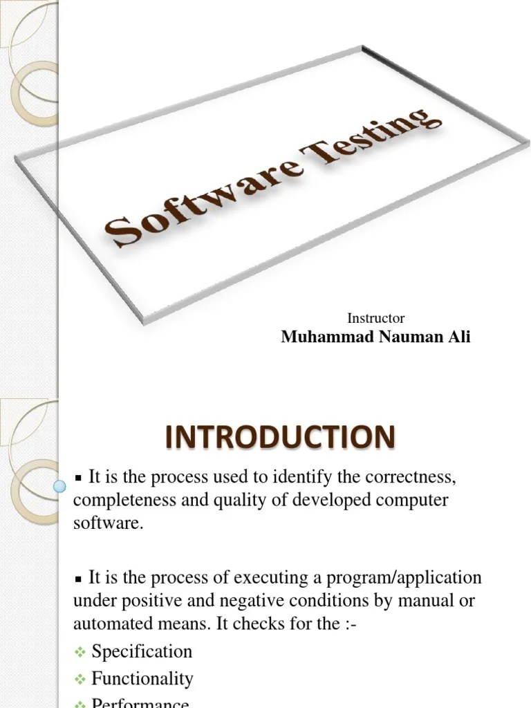 Software Testing Notes | PDF | Software Testing | Unit Testing