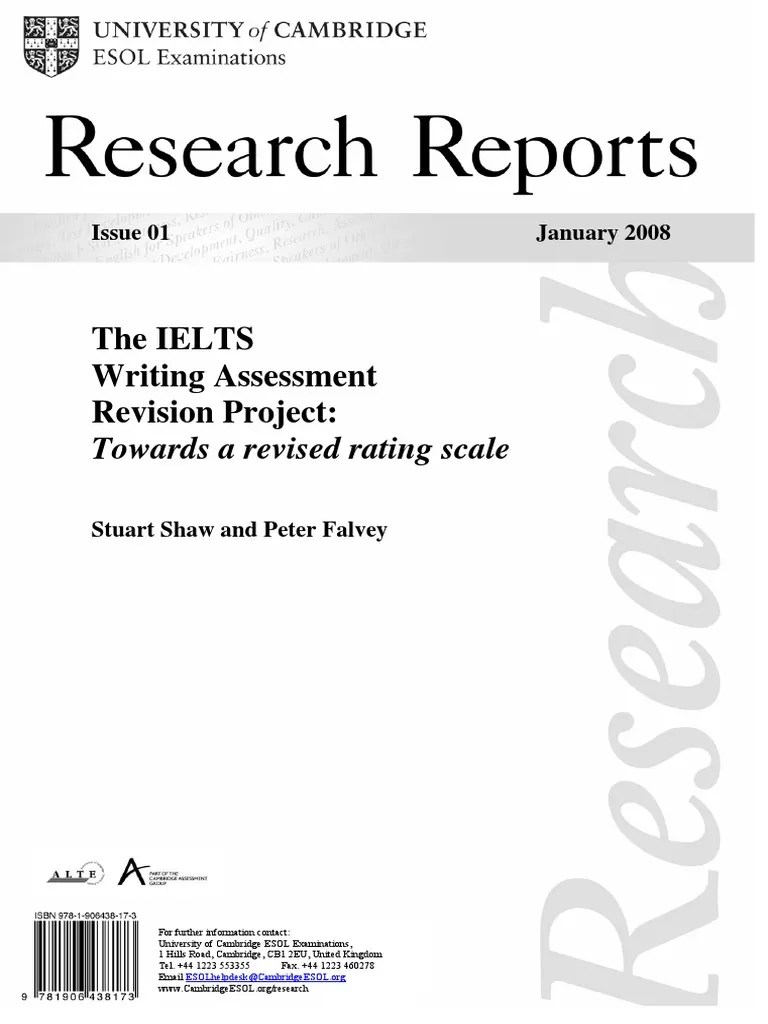The IELTS Writing Assessment Revision Project | Download Free PDF | International English ...