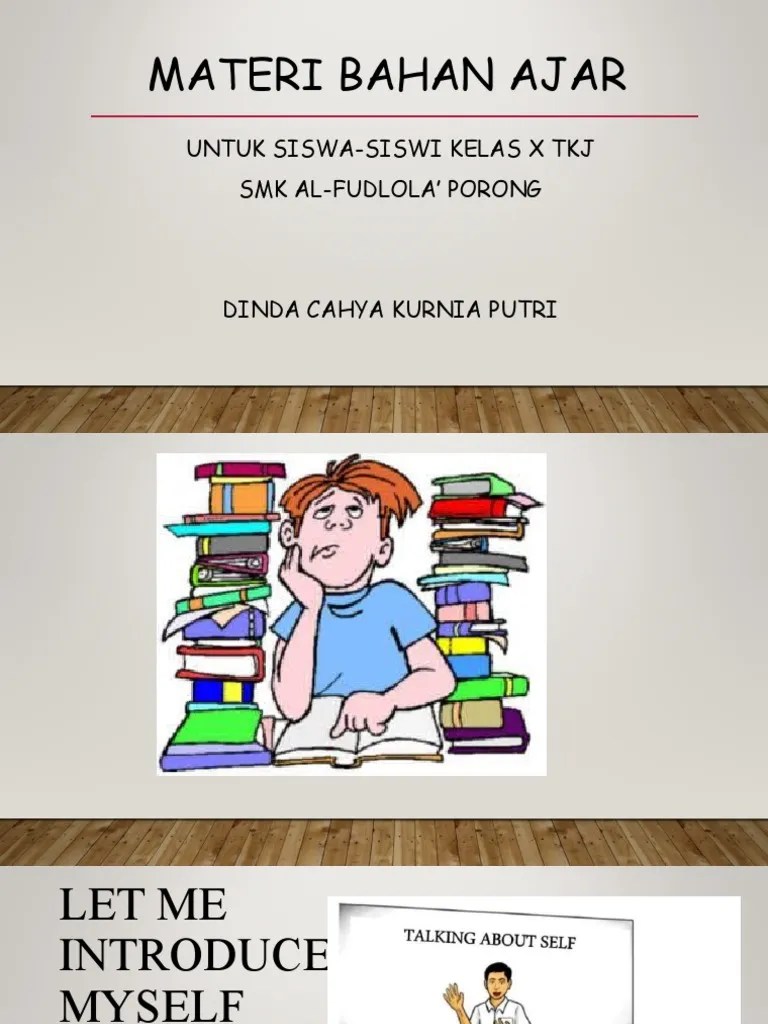 Sehingga ada baiknya silakan mempelajari kembali materi introduction kelas x tersebut sebelum mengerjakan latihan soal introduction berikut. Let Me Introduce Myself Pdf Pronoun Languages