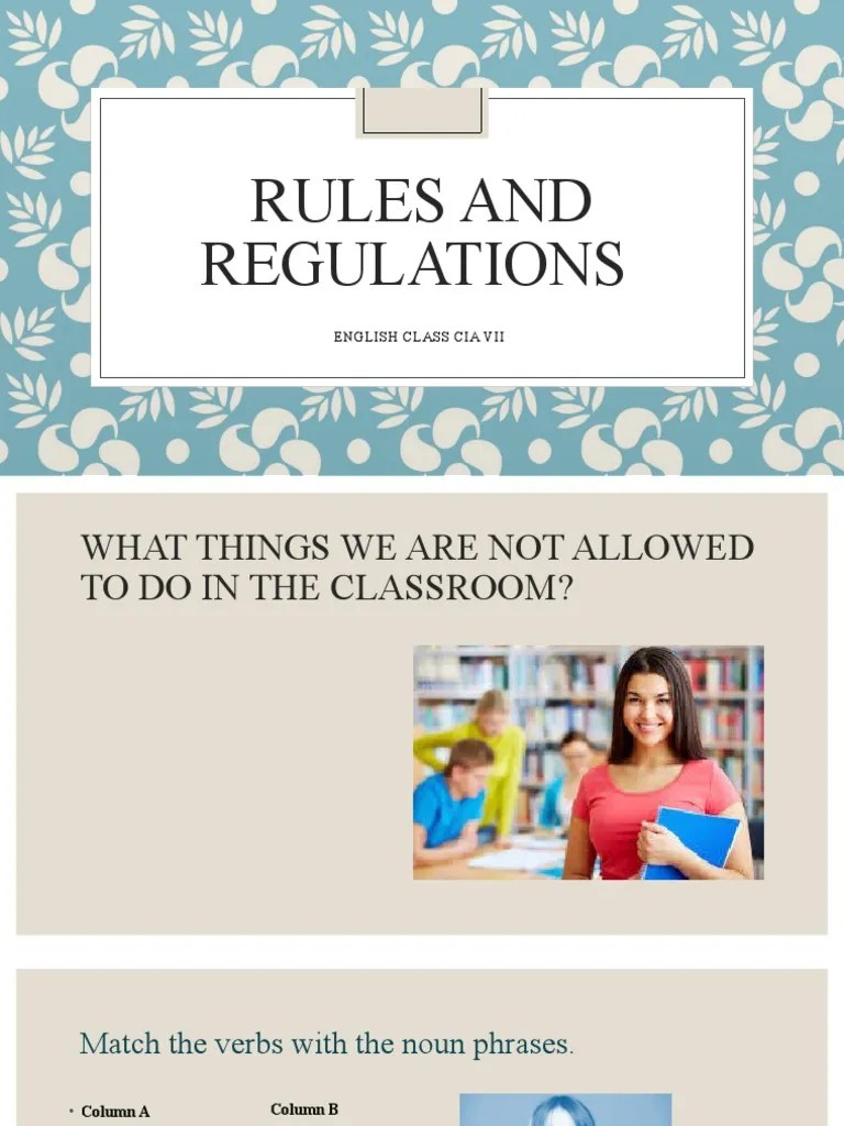 Rules And Regulations | PDF | Language Mechanics | Linguistic Morphology