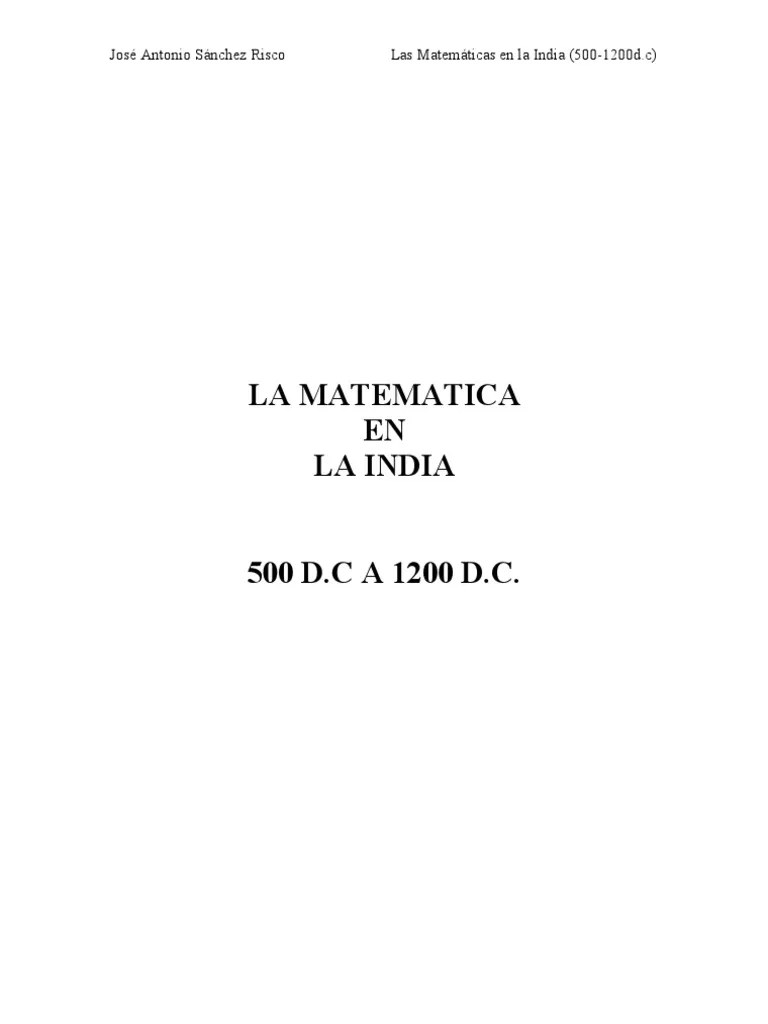 4 Matematica India | PDF | Números | Pi