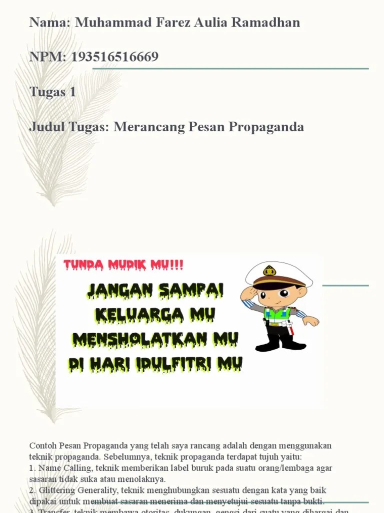 Presentasi Propaganda | PDF