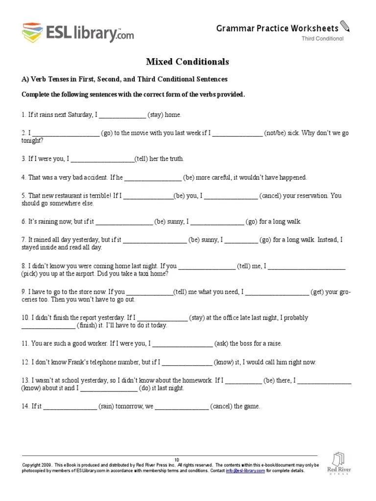 02 Mixed Conditionals | PDF | Languages | Language Arts & Discipline