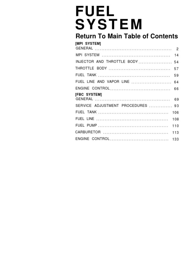 08 Fuel System | PDF | Fuel Injection | Throttle