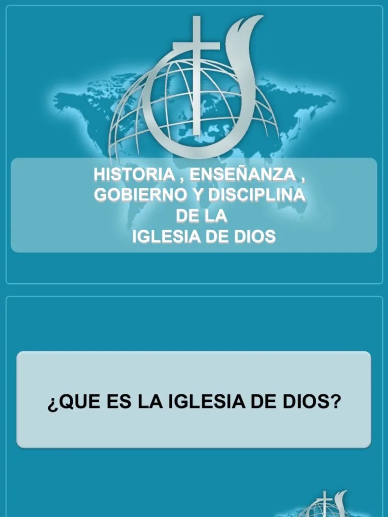 Historia, Enseñanza, Gobierno Y Disciplina De La Iglesia De Dios 2019 ...
