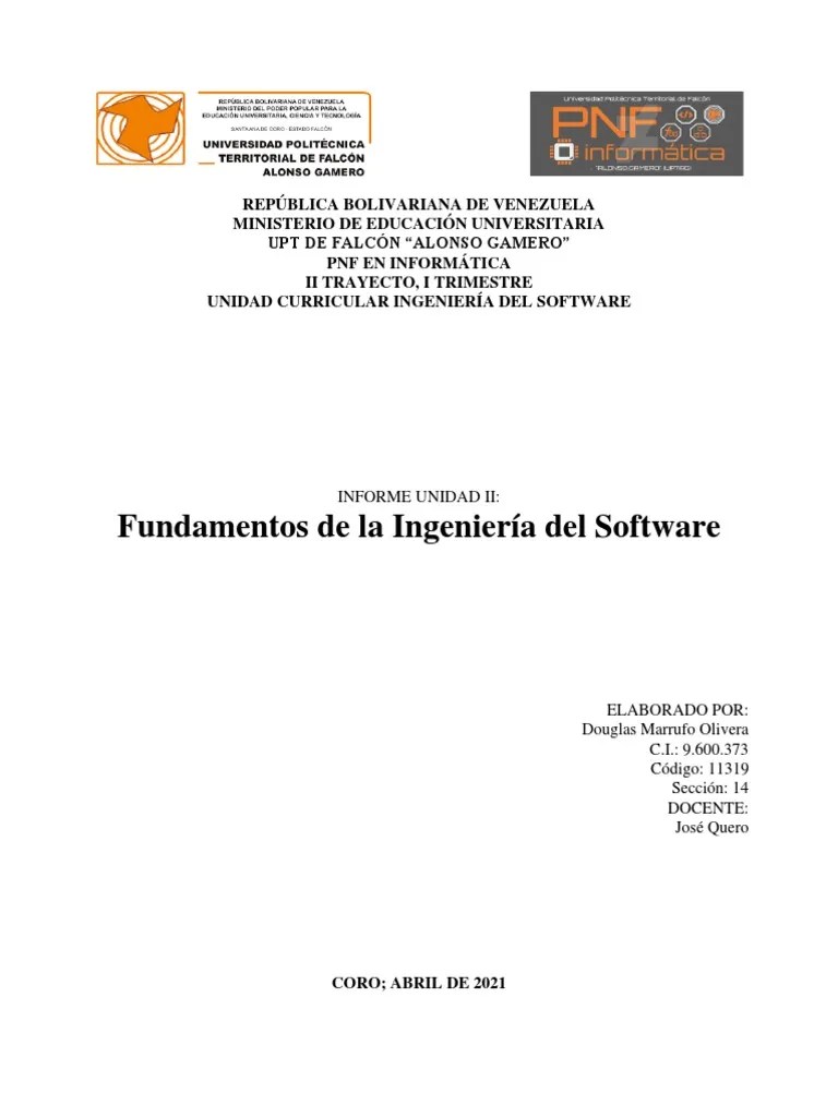 UNIDAD 2. Fundamentos De La Ingenieria Del Software | PDF | Ingeniería ...