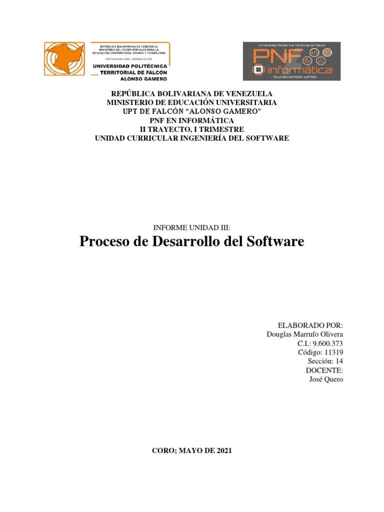 UNIDAD 3. Proceso De Desarrollo Del Software | PDF | Objeto ...