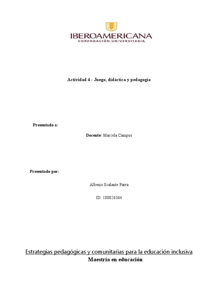 Actividad 4 | PDF | Inclusión (Educación) | Maestros