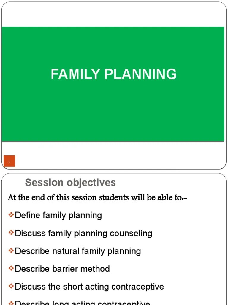 Family Planning PPT For MSC | Download Free PDF | Combined Oral ...