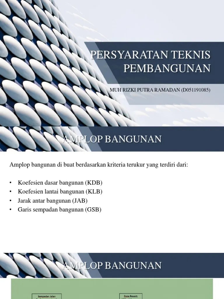 Persyaratan Teknis Bangunan | PDF