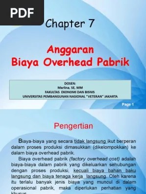 Peran / mar 03, 2019 · berdasarkan sifatnya biaya dibagi menjadi 3 macam yaitu jenis biaya fixed, jenis biaya variaberl dan jenis biaya semi variabel. Materi 7 Anggaran Biaya Overhead Pabrik Pdf