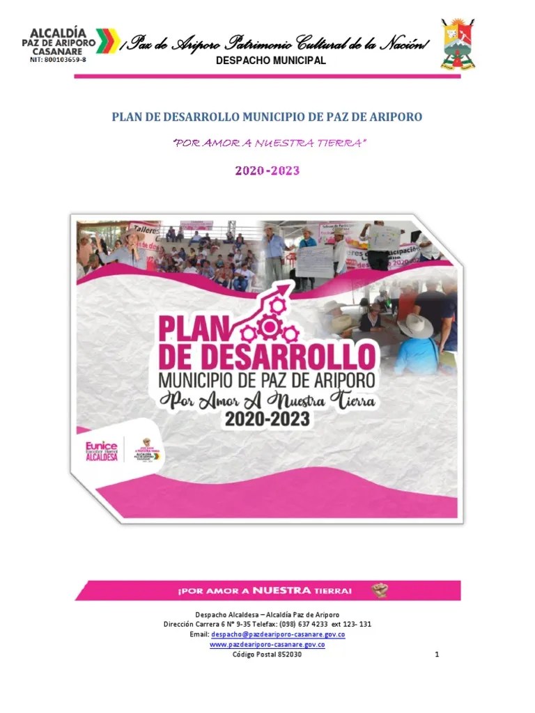 Plan De Desarrollo Municipal 2020-2023 | PDF | Educación De La Primera Infancia | Educación Primaria