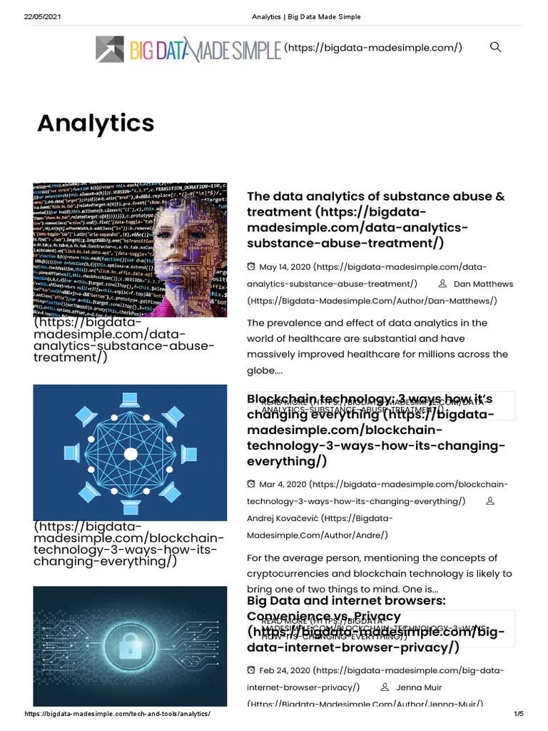 Analytics - Big Data Made Simple | PDF | Big Data | Analytics