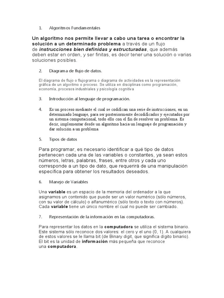 Algoritmos Fundamentales | PDF | Compilador | Programa De Computadora