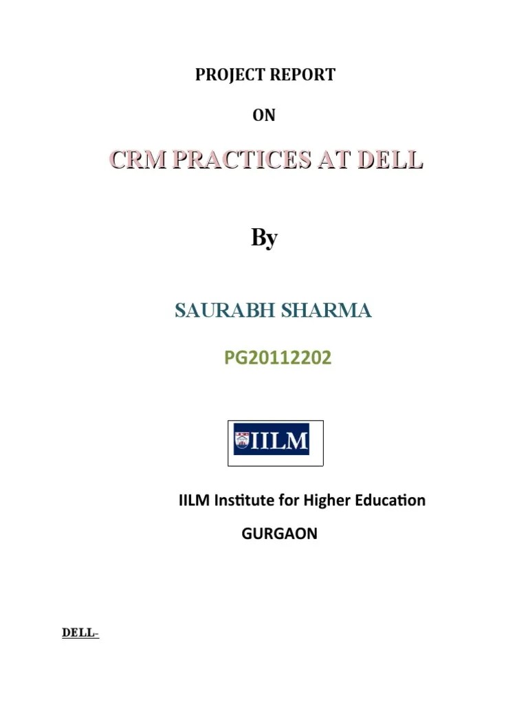CRM Dell | PDF | Customer Relationship Management | Dell