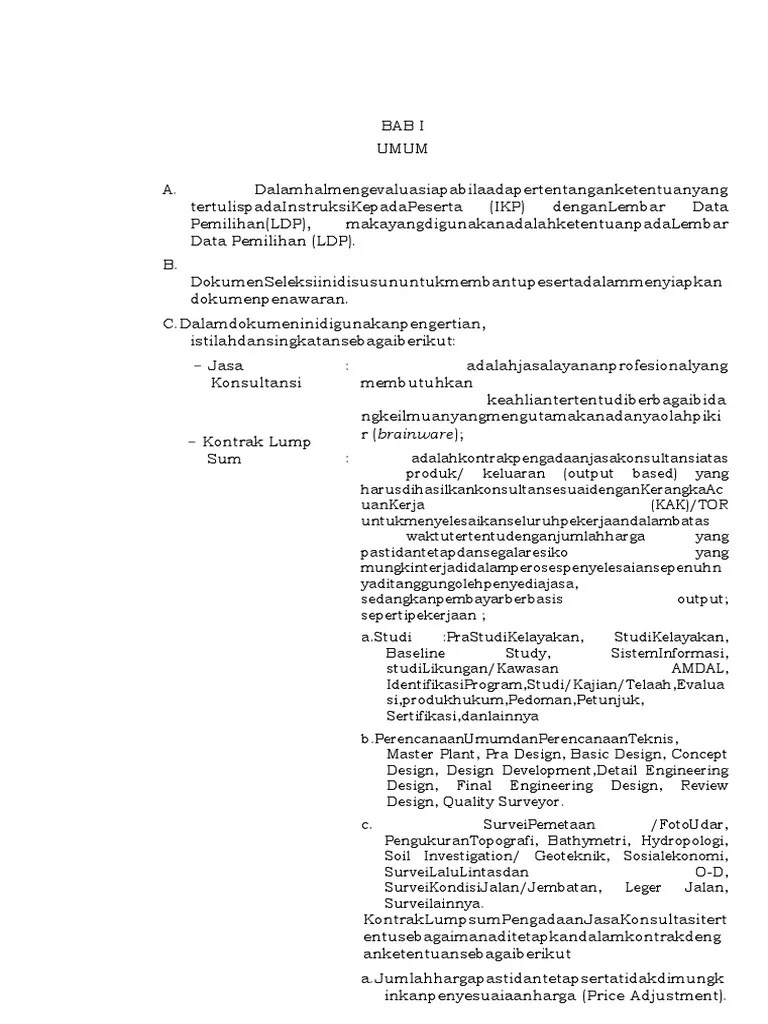 Dokumen Pemilihan BPP | PDF