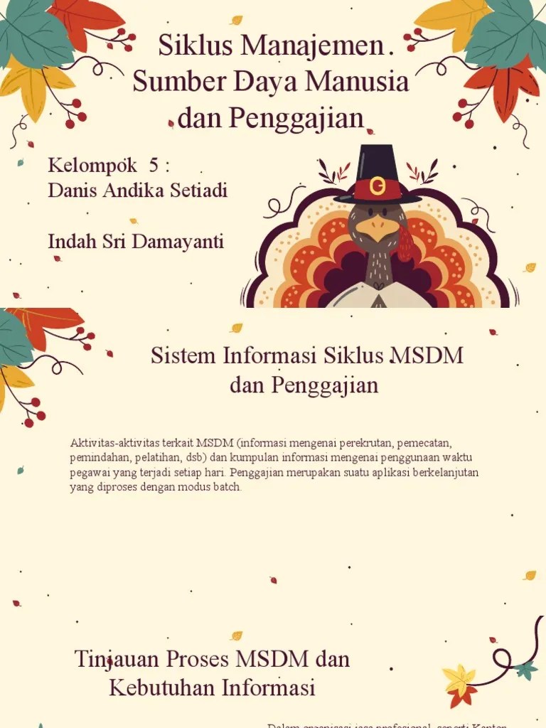 Siklus MSDM Dan Penggajian | PDF