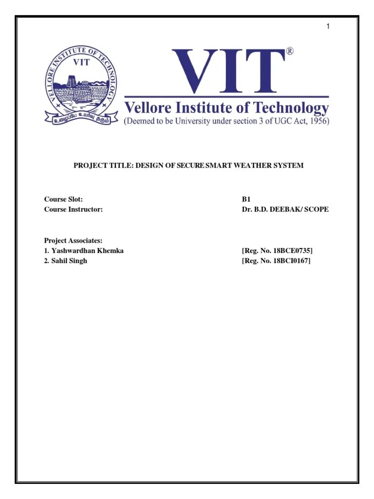 Group - 1 IoT Review 3 Design Of Smart Weather System | PDF