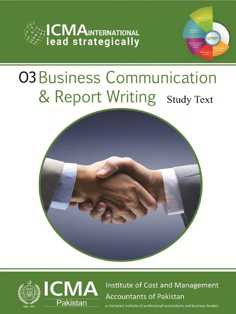 O3 - Business Communication And Report Writing (Study Text) | PDF | Code | Communication