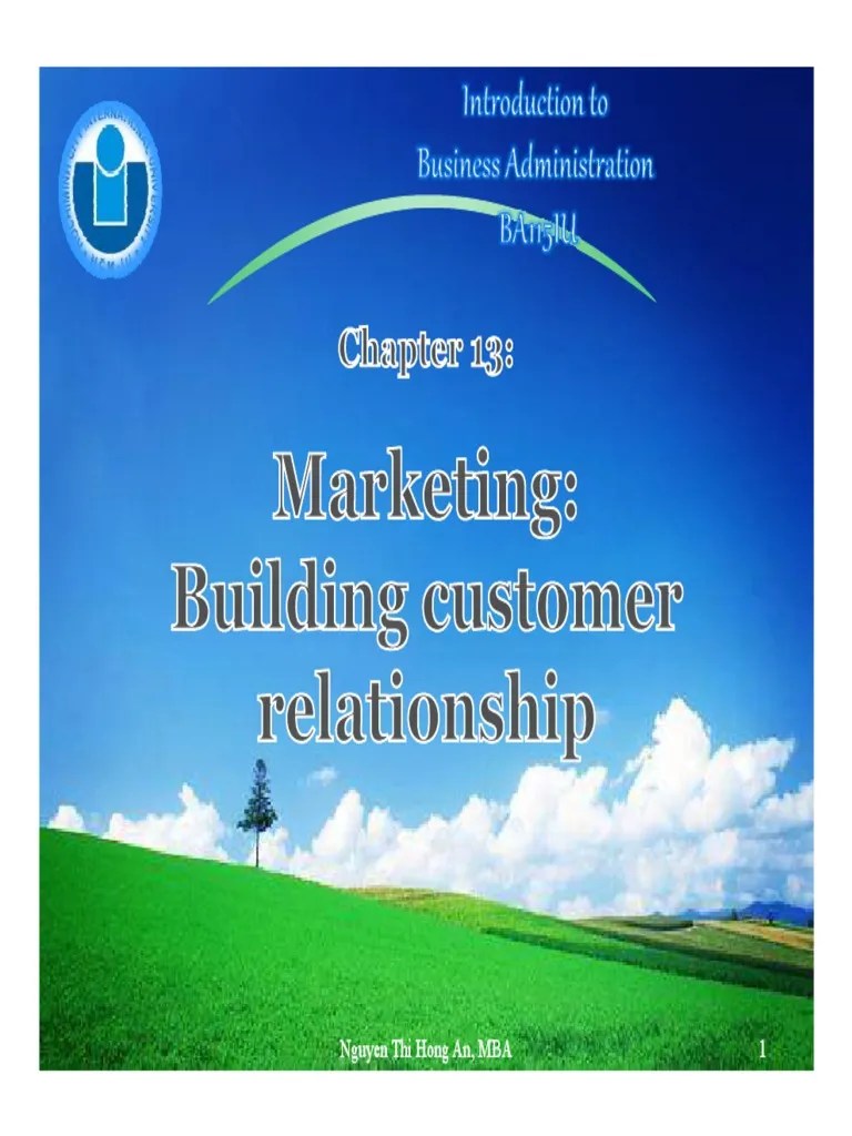 Lecture 9 - Chapter 13 - Marketing - Building Customer Relationship | PDF | Market Segmentation ...