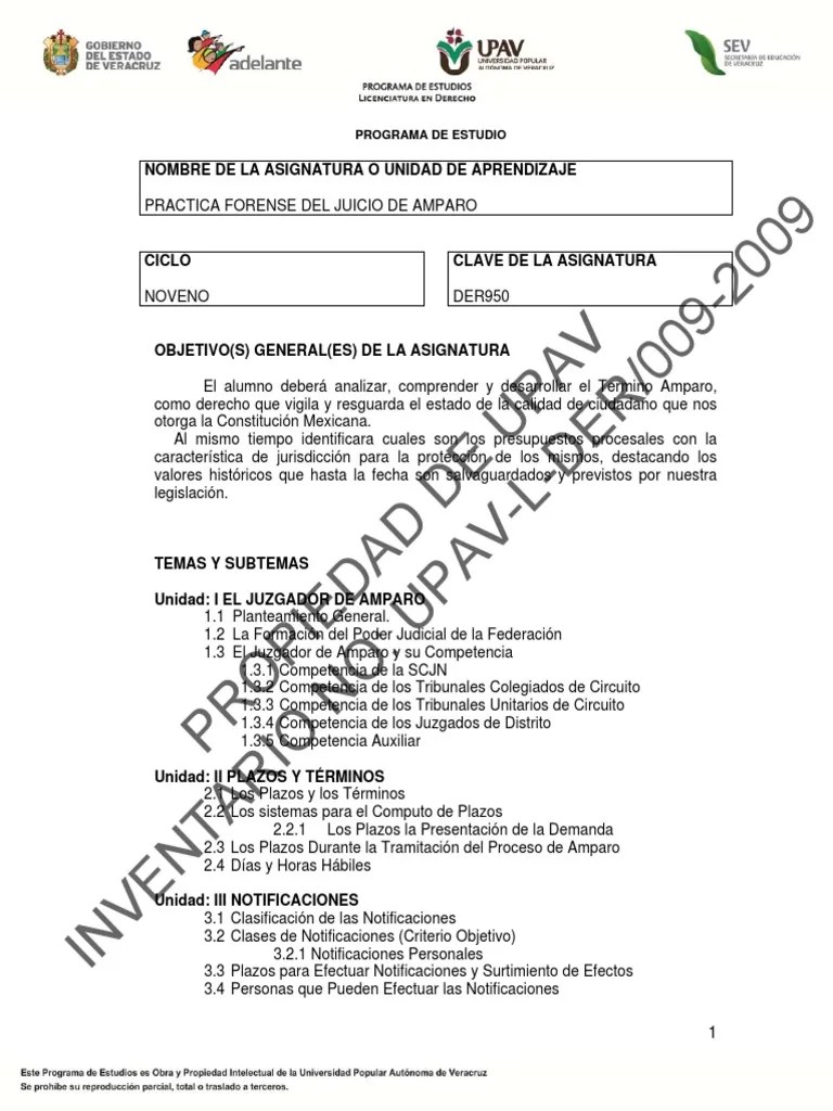Der950 - Practica Forense Del Juicio De Amparo | PDF | Sentencia (ley) | Ley Pública