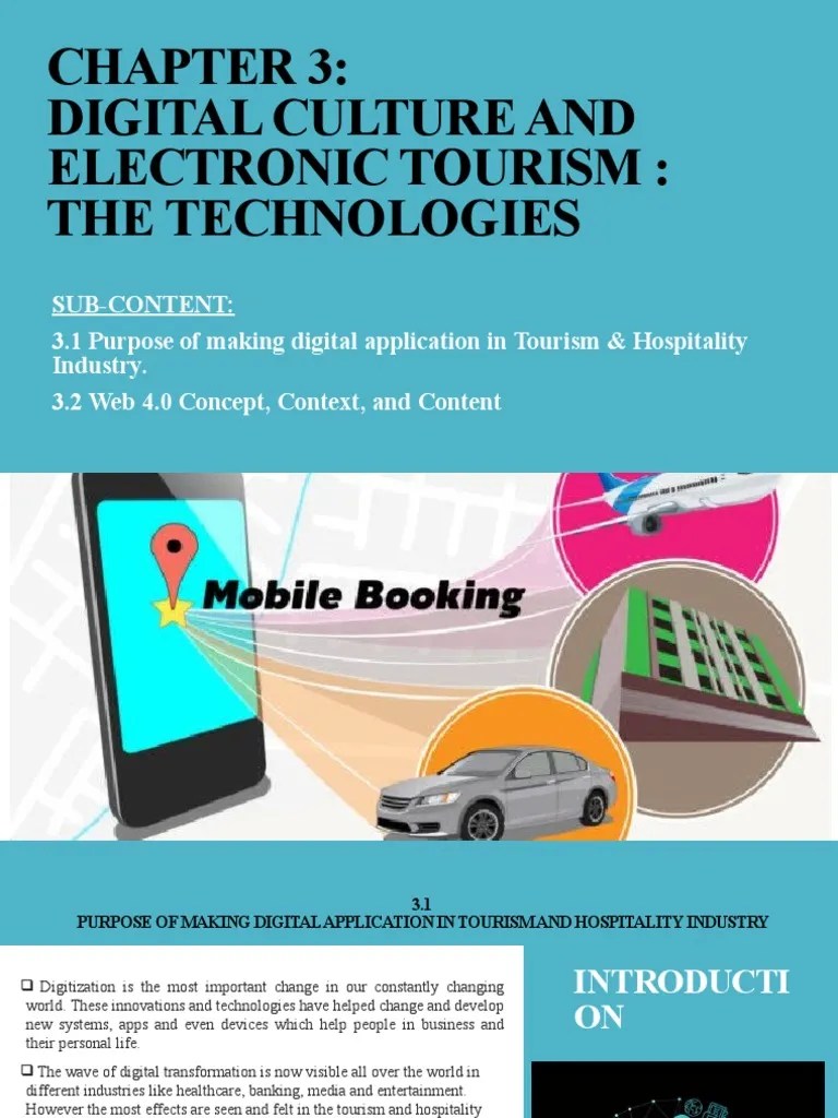 Chapter 3 Digital Culture And Electronic Tourism | PDF