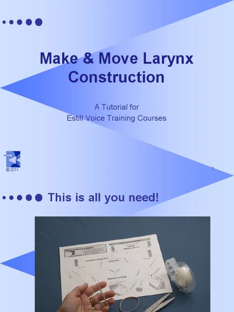 Make - And - Move - Larynx - HOW TO BUILD | PDF | Human Head And Neck | Human Anatomy