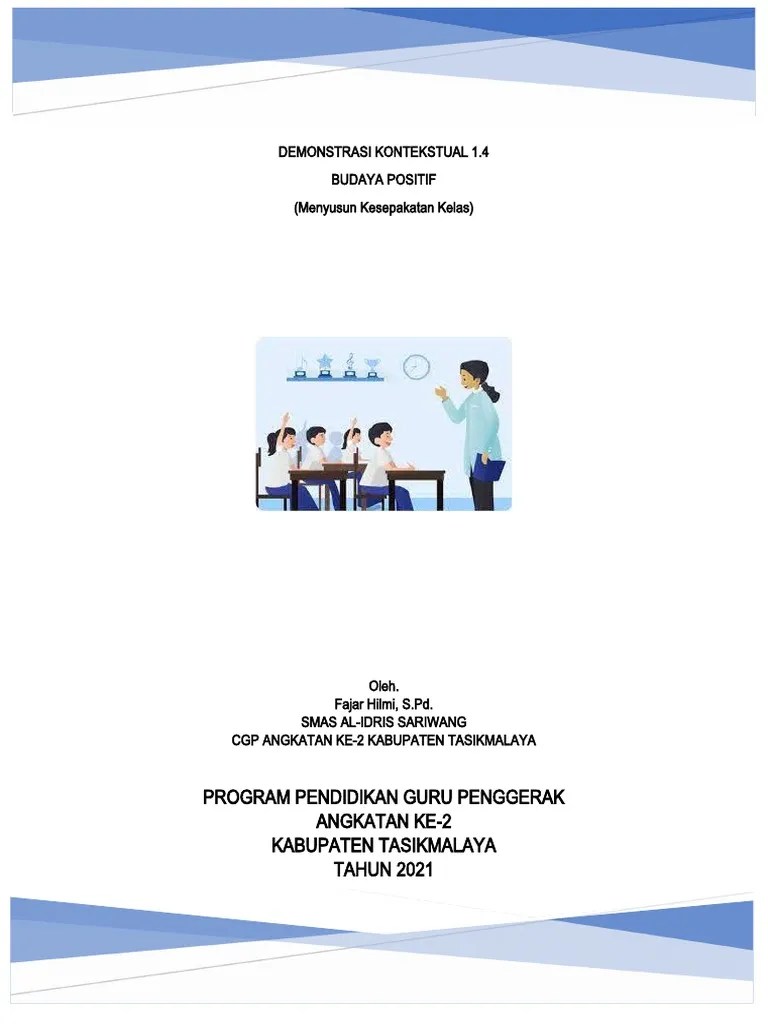 Kesepakatan Kelas Untuk Budaya Positif | PDF