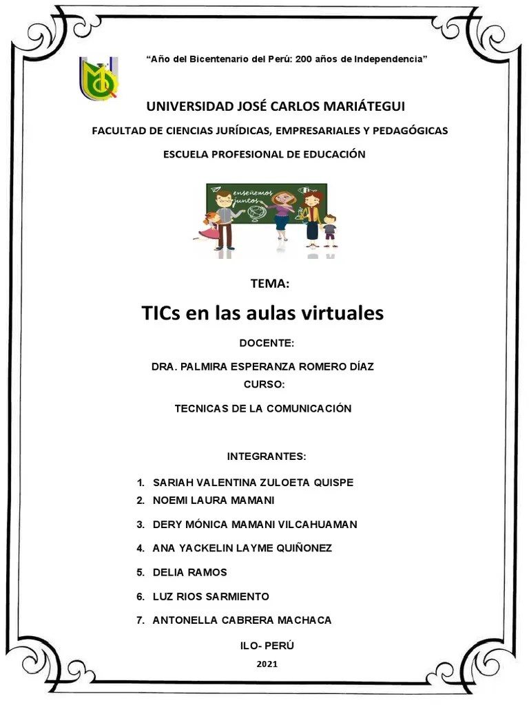 TICs En Las Aulas Virtuales | PDF | Realidad Virtual | Salón De Clases