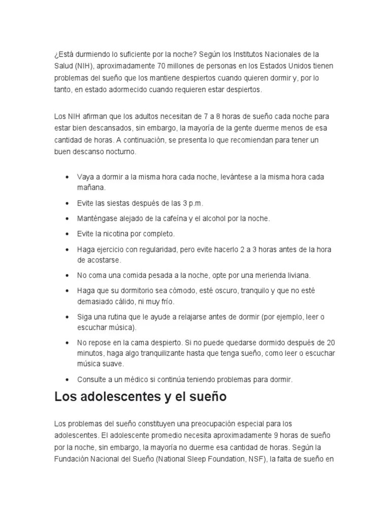 10 Tips Para Dormir Rapido | PDF | Dormir | Bienestar