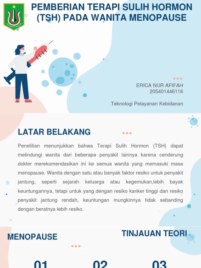 Tugas Individu - Erica Nur Afifah - b2 - 205401446116 - Terapi Sulih Hormon  | PDF