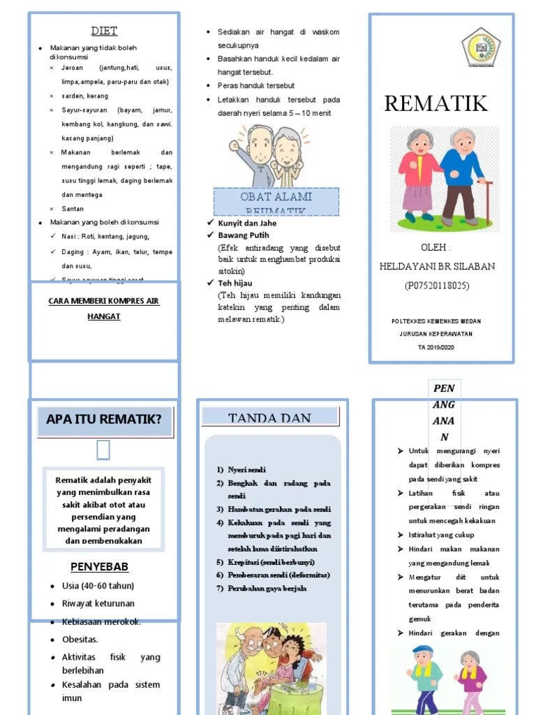Leaflet Rematik Lansia | PDF