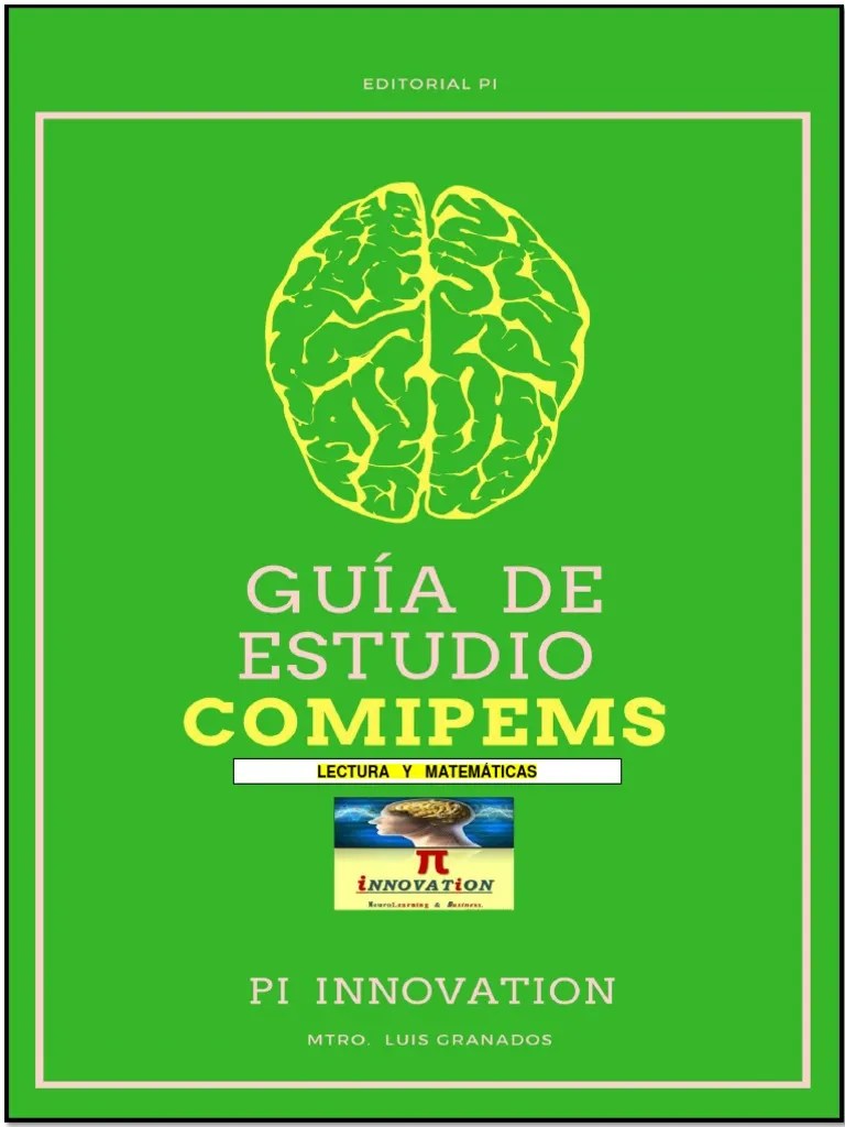 Guía De Estudio - Comipems - Lectura Y Matemáticas - Pi - Mtro. Luis Granados | PDF | Leucemia ...