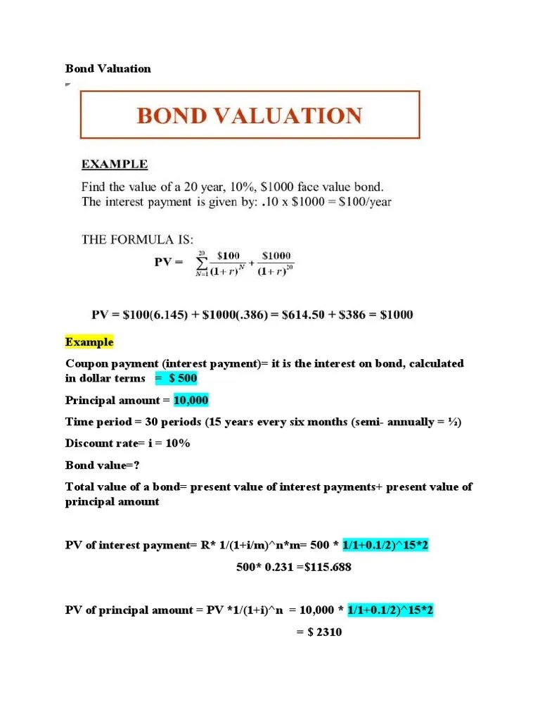 Bond And Stock Valuation | PDF | Present Value | Valuation (Finance)