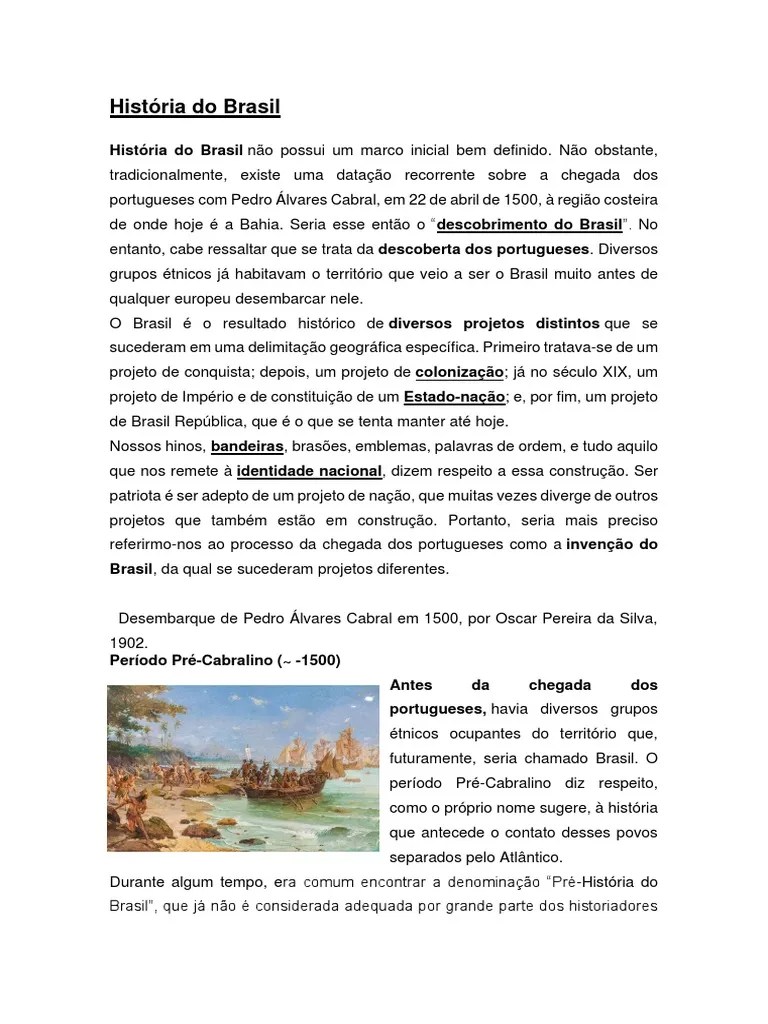História Do Brasil | PDF | Brasil | República