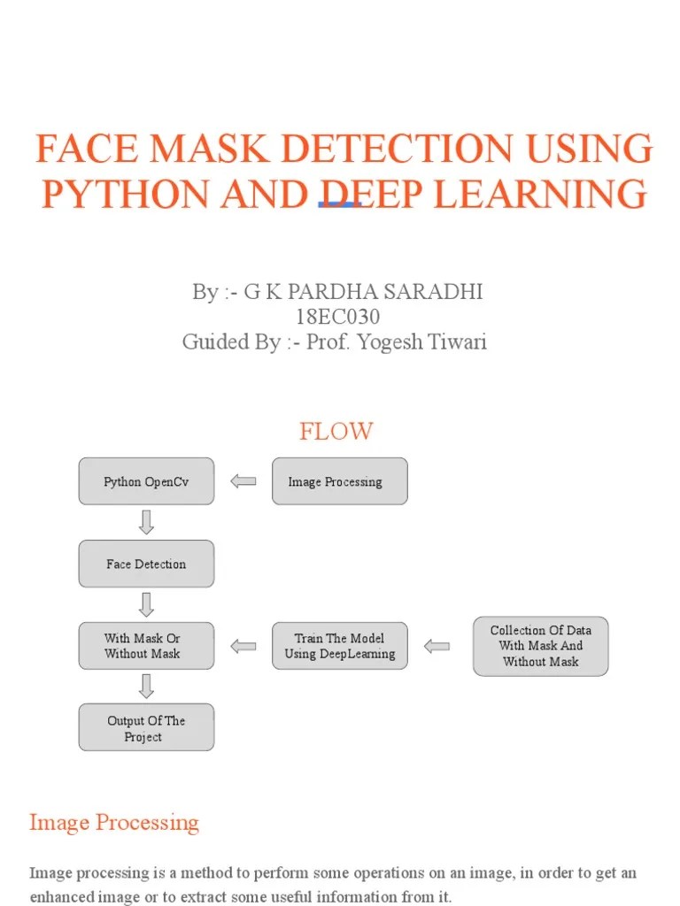 Face Mask Detection Using Python And Deep Learning | PDF | Machine ...