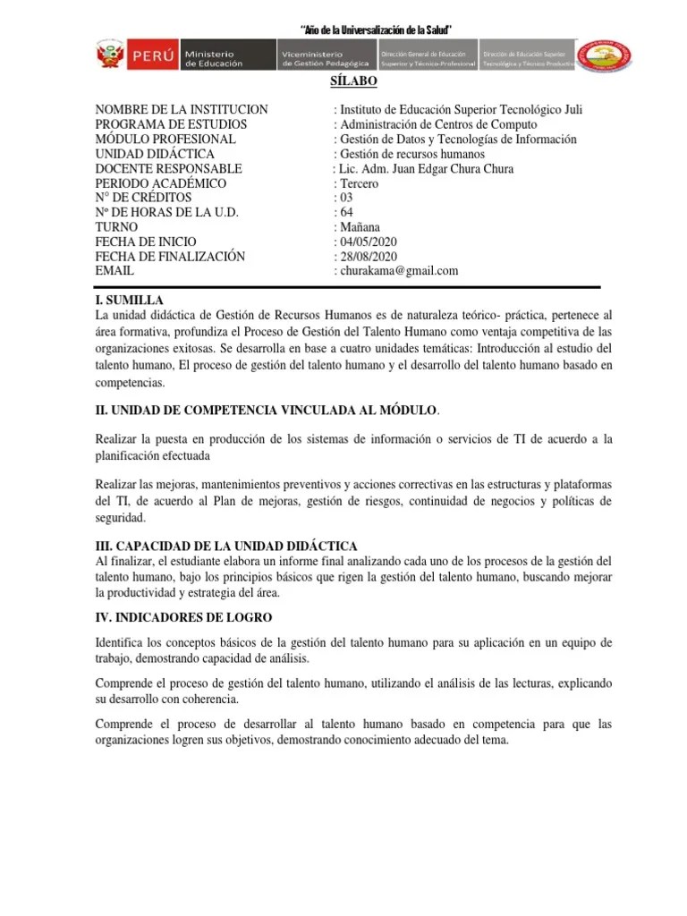 Gestion De Recursos Humanos | PDF | Gestión De Recursos Humanos ...