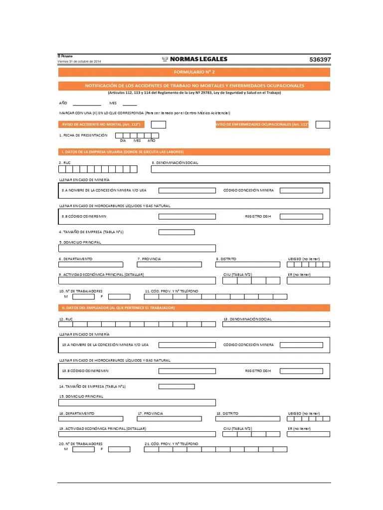 Formato De Registro De Accidentes Y Enfermedades Ocupacionales-4 | PDF | Violencia | Agitación