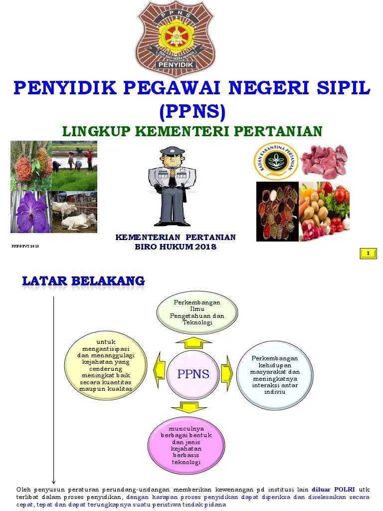 PPNS Kementerian Pertanian | PDF