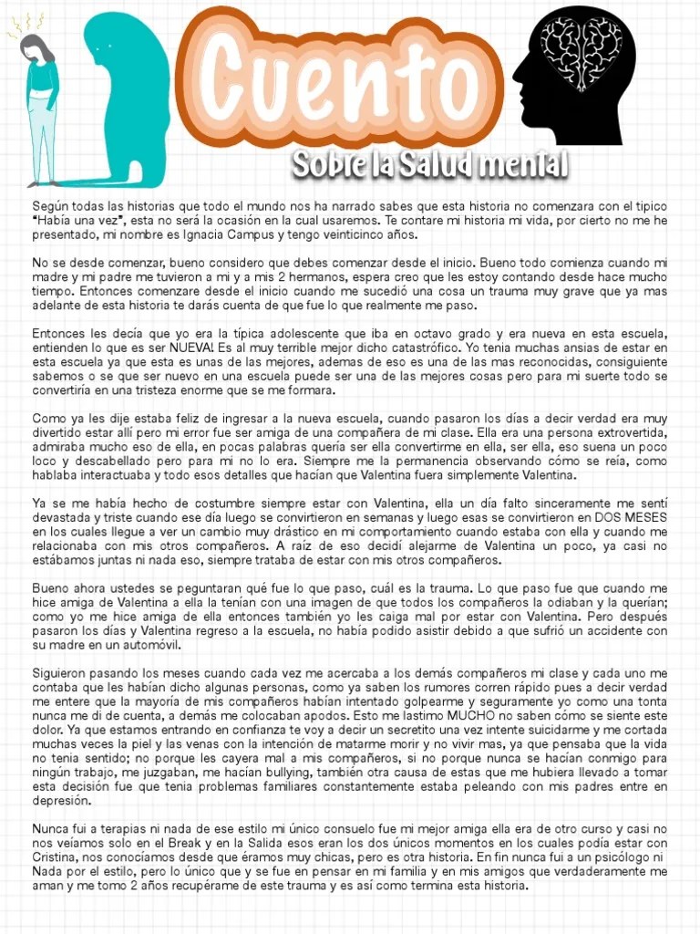 Cuento Sobre La Salud Mental | PDF
