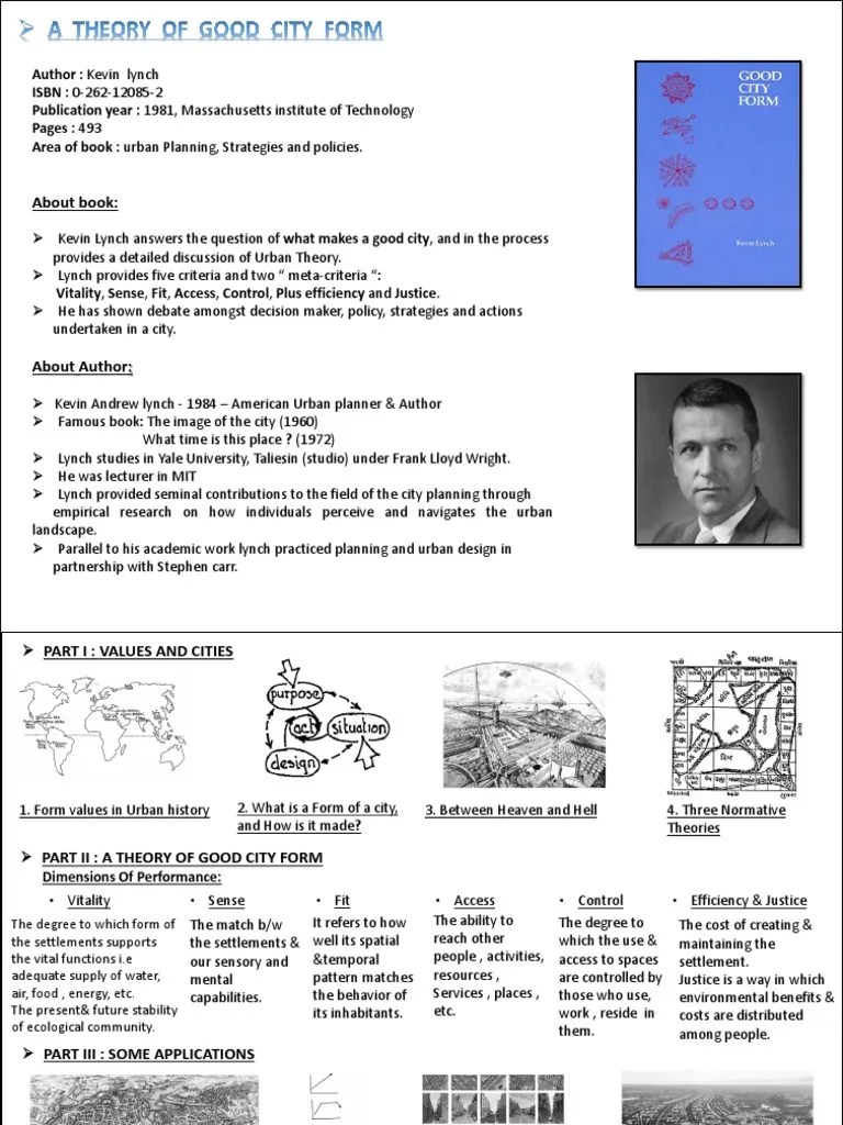 A Theory Of Good City Form | PDF | Science | Science And Technology