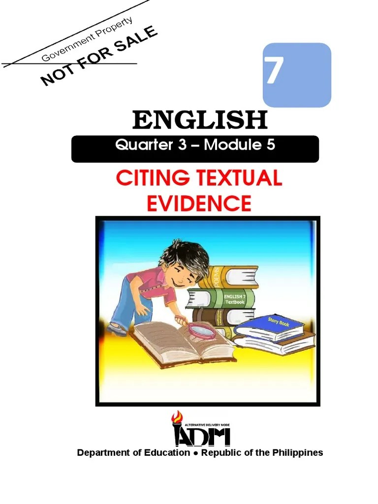 English7 Q3 M5 V4 | PDF | Festival | Learning