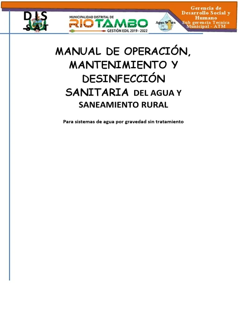 Manual De Operacion Sap | PDF | Red De Abastecimiento De Agua | Agua