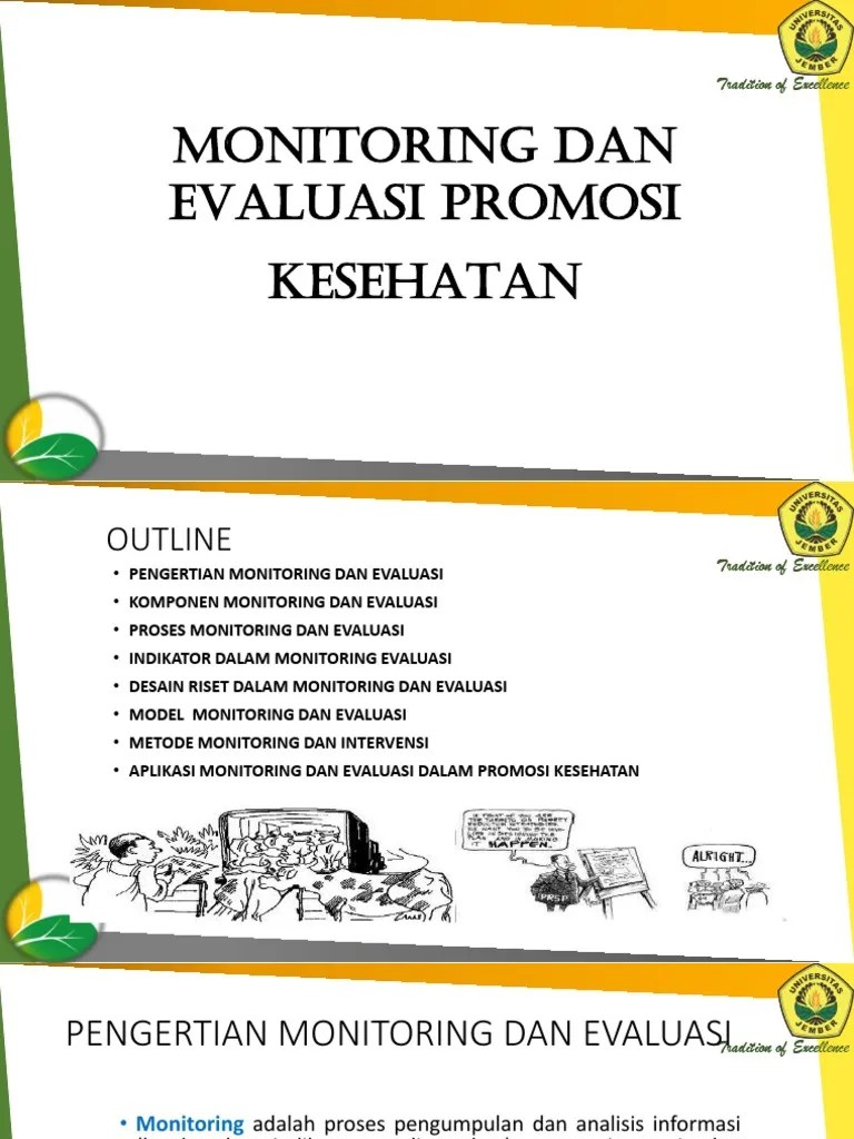 MONITORING DAN EVALUASI PROMOSI KESEHATAN | PDF