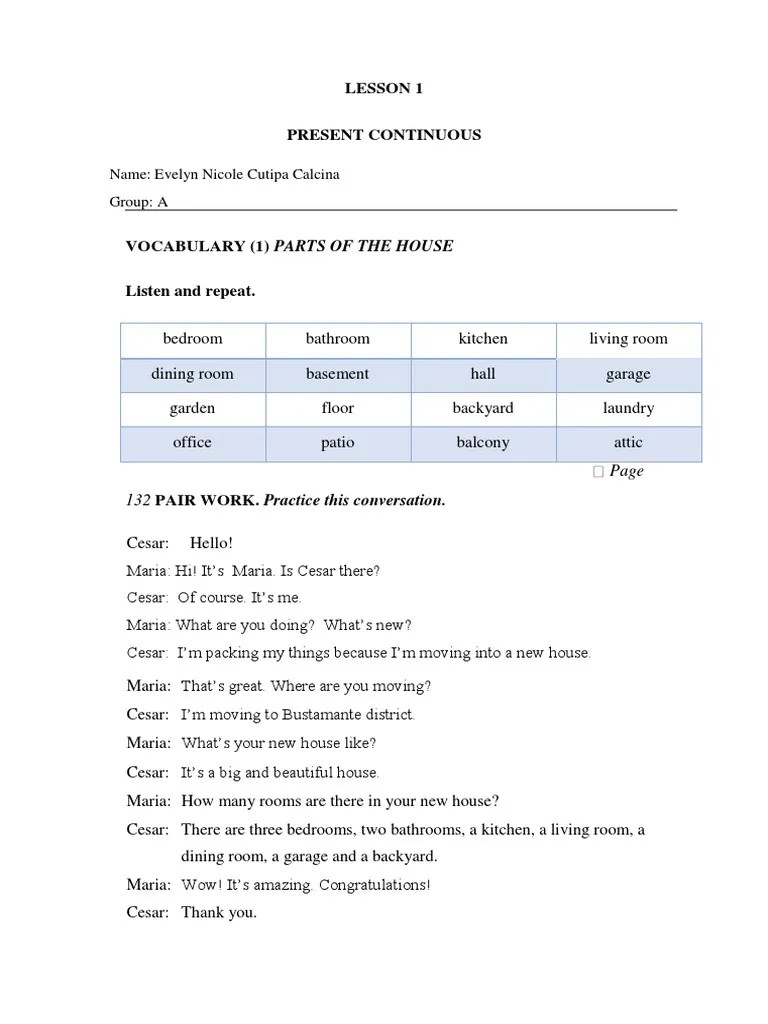 LESSON 1-Unit 3 | PDF | Verb | Languages