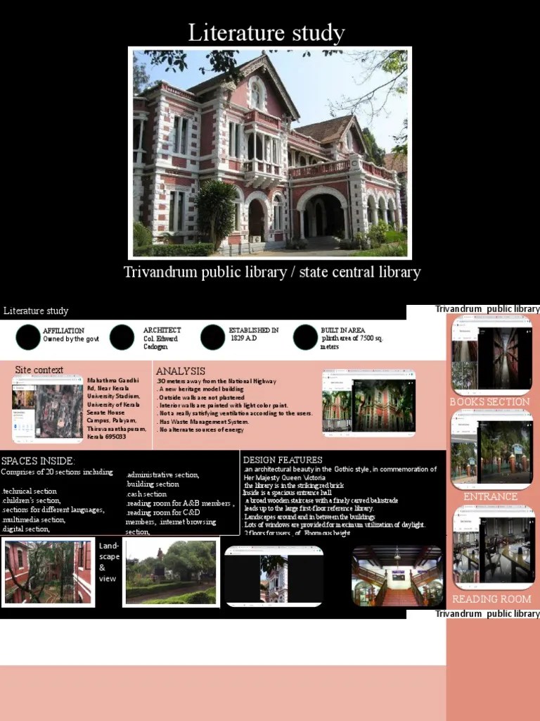 Literature Study: Trivandrum Public Library / State Central Library ...